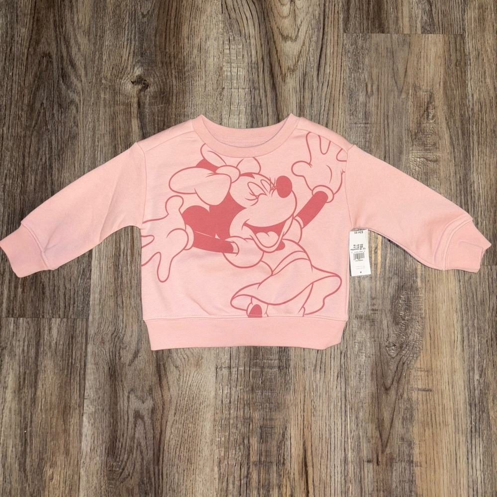 NEW W/Tags Baby Girl Minnie Mouse Sweatshirt